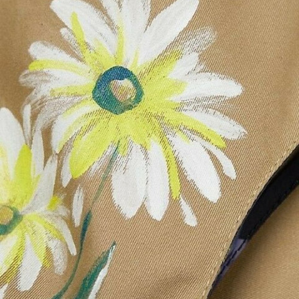 SOLD#$2,790 NEW OSCAR DE LA RENTA STUNNING HAND PAINTED DAY DRESS 12 - Picture 4 of 8